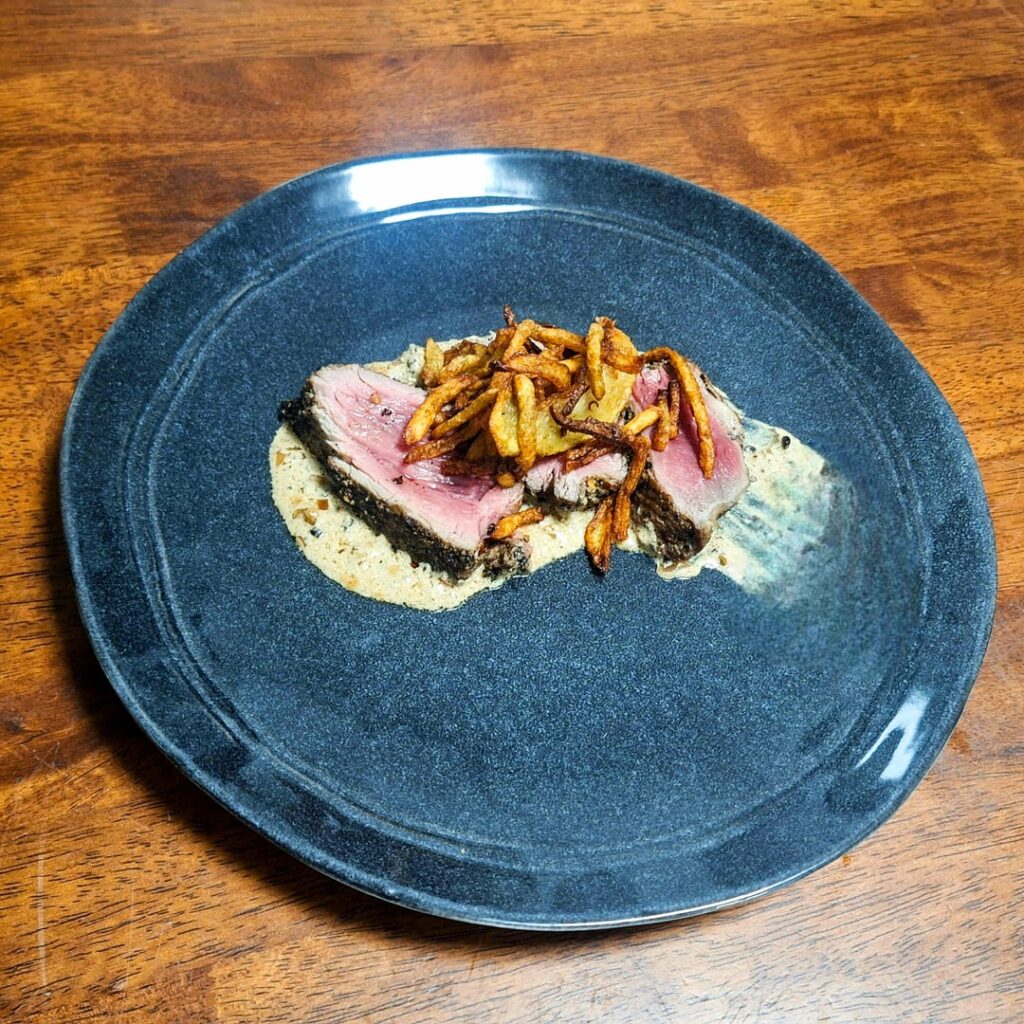 Beefsteak and potatoes