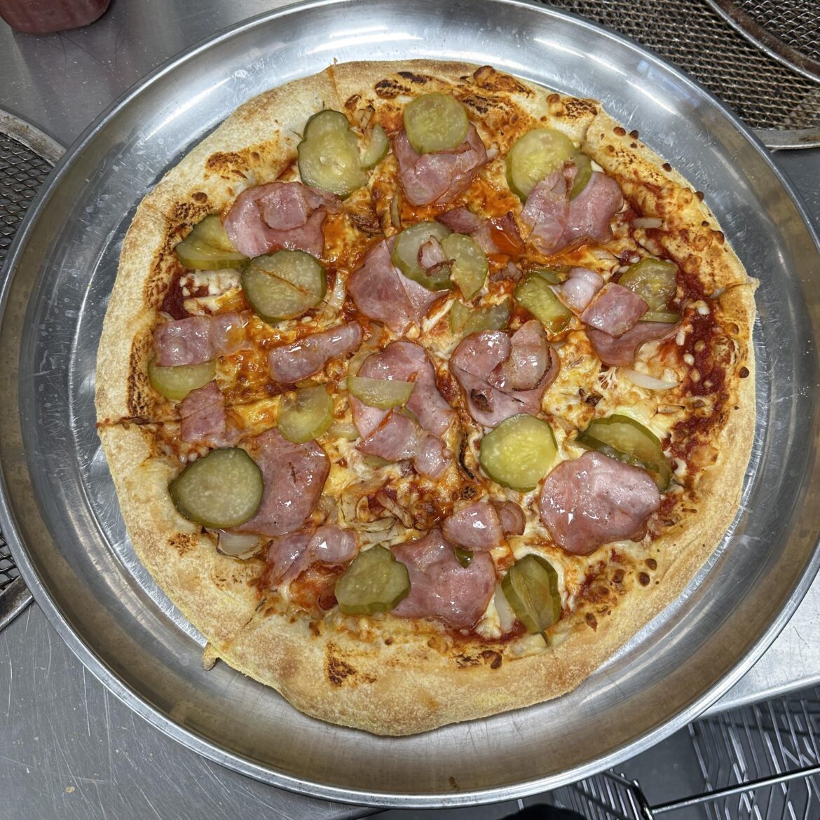 Polish pizza cucumber