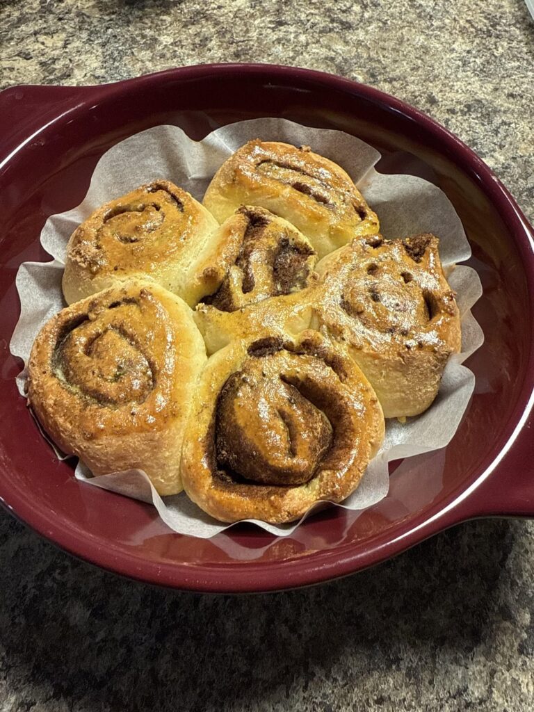 I made keto cinnamon rolls!