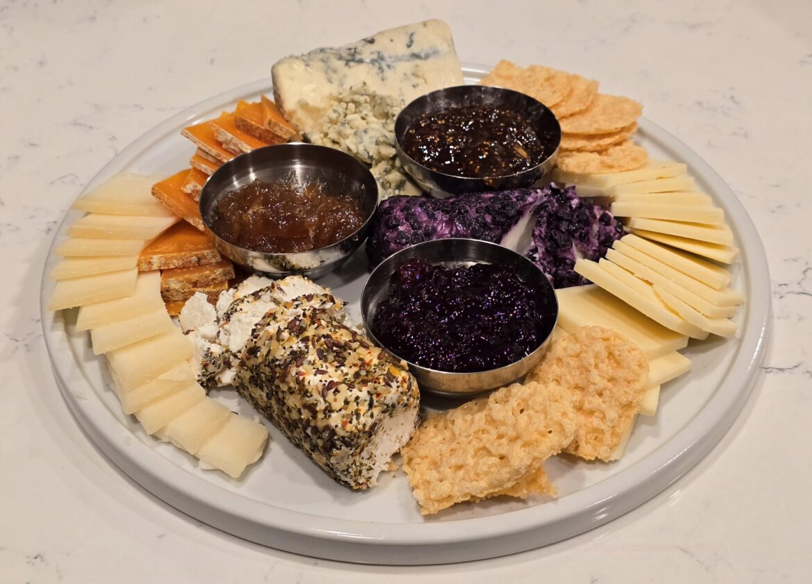 My first cheese plate. 😀
