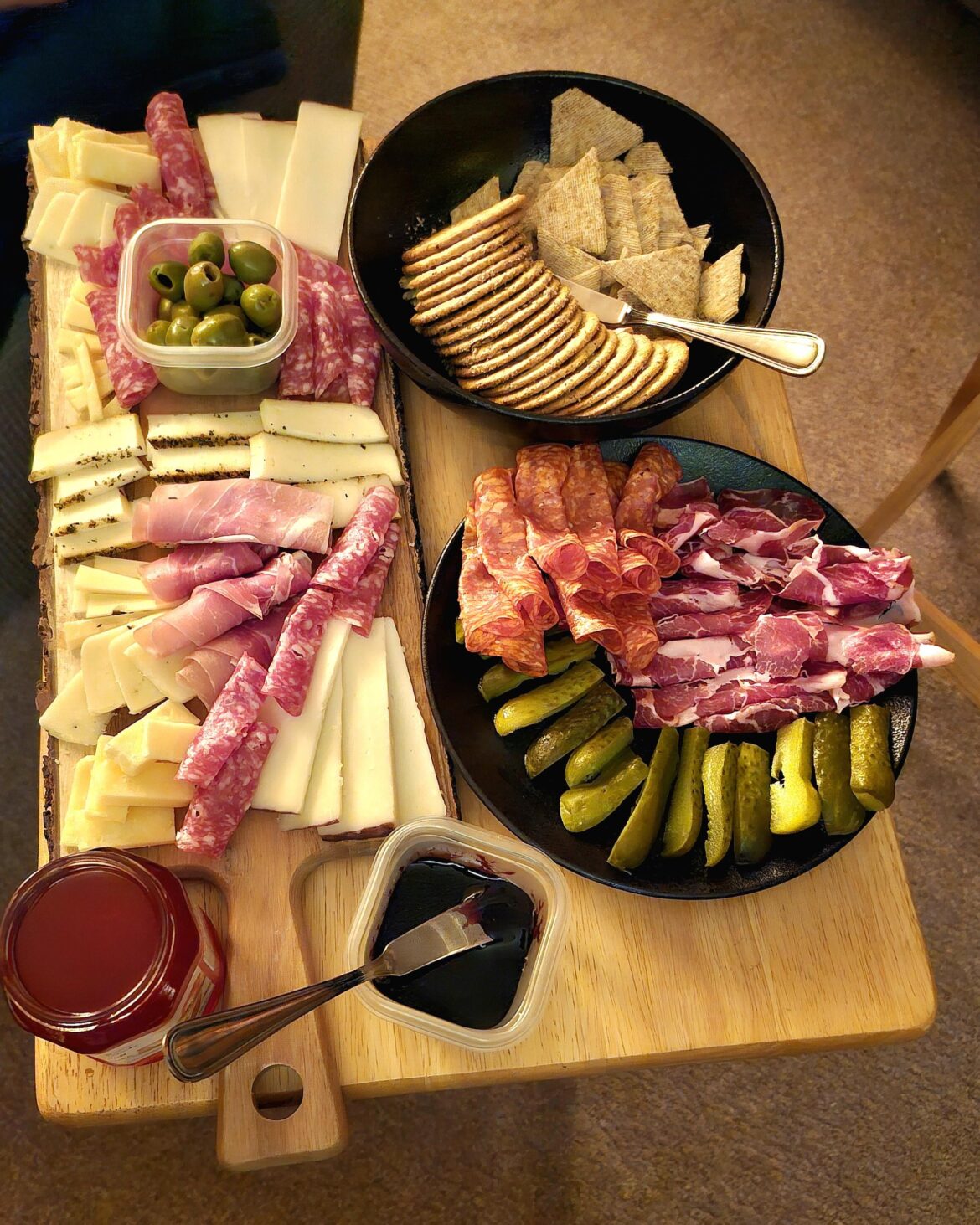 My humble Christmas Eve Charcuterie Board