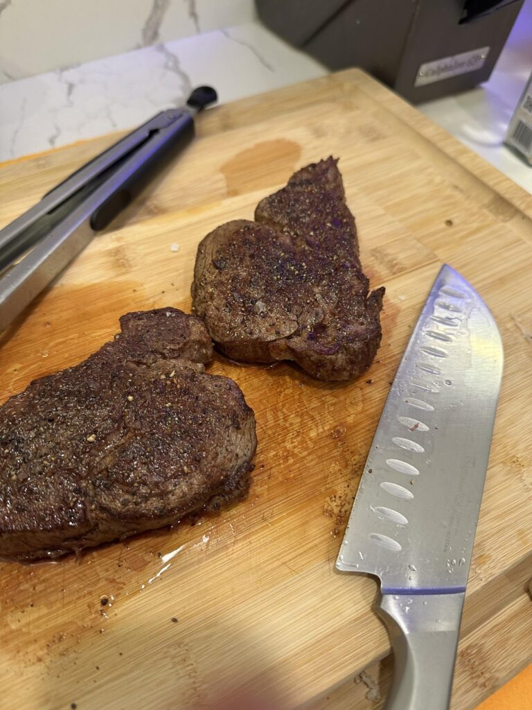 I’ve made steaks before but I think this is the best I’ve done