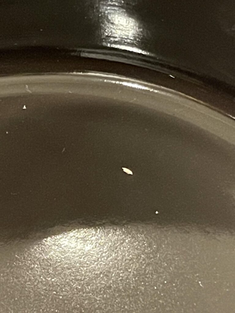 Stoneware enamel coat not covered