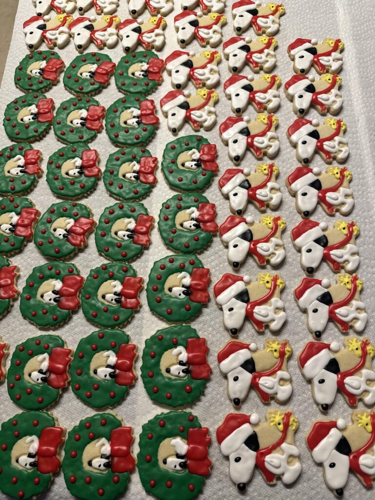 Snoopy Christmas Cookies