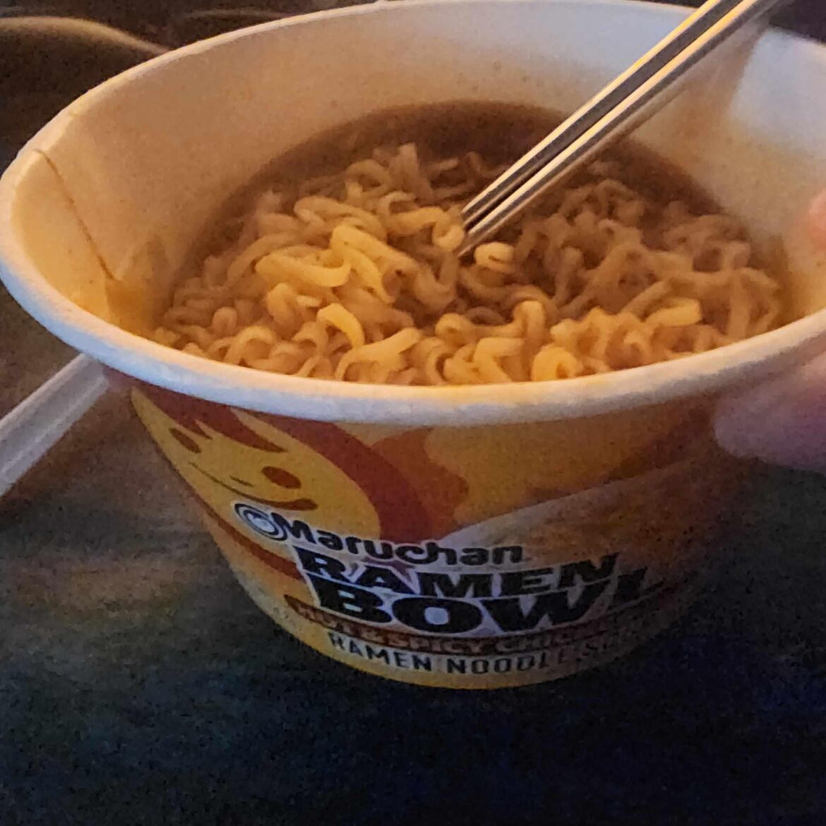 Found this at either Dollar General or Dollar Tree. Can't remember. Not bad. Pretty decent spice. Like a big ol' cup o' noodles with some low level buldak sauce.