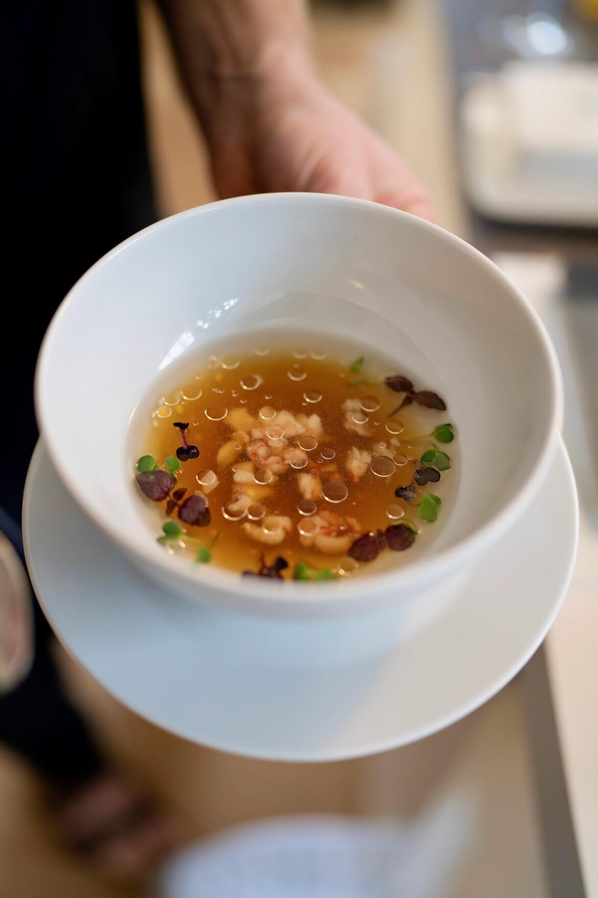 Lobster | Langoustine broth | Tomato Essence