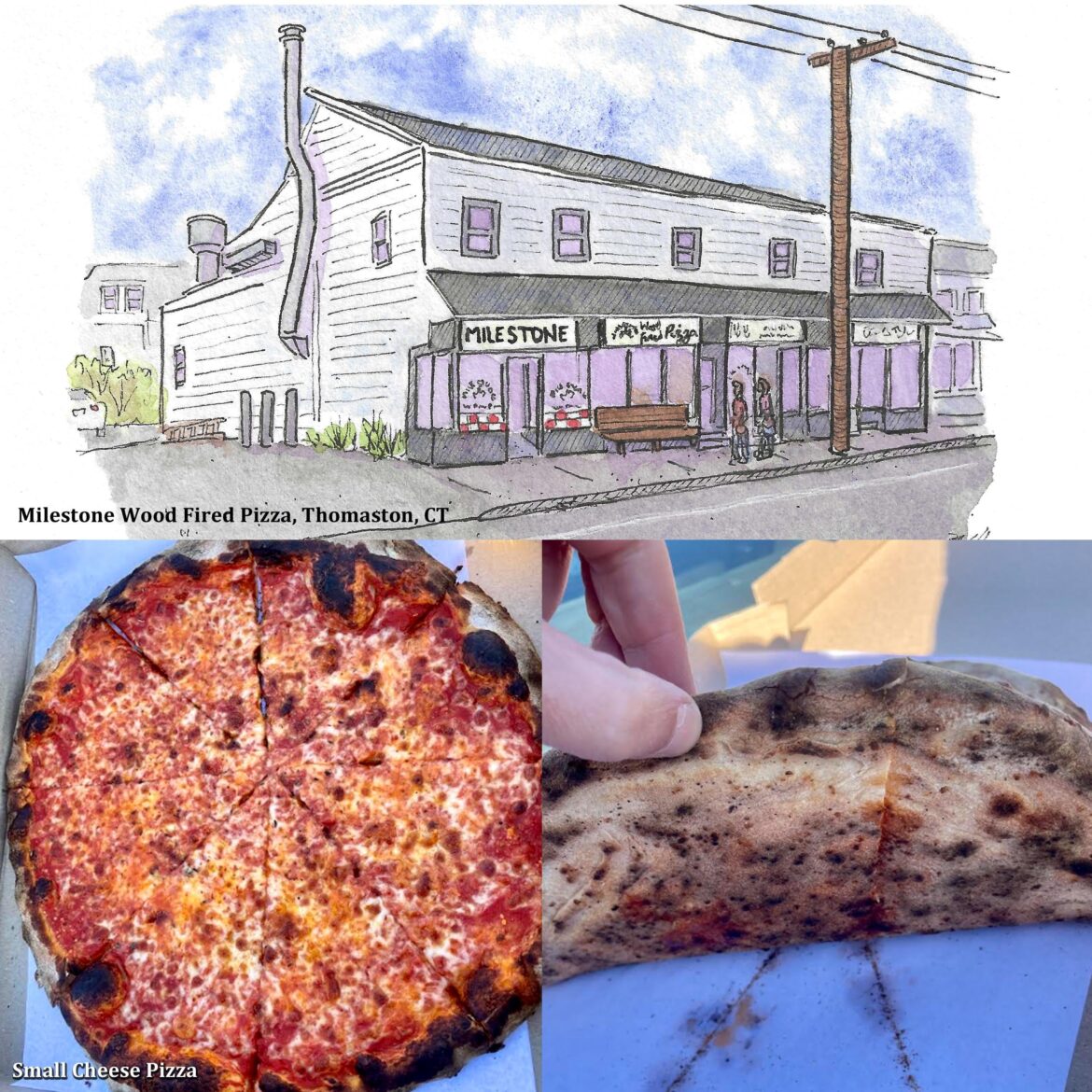 Pizza and a Painting: MILESTONE Wood Fired Pizza in Thomaston, CT
