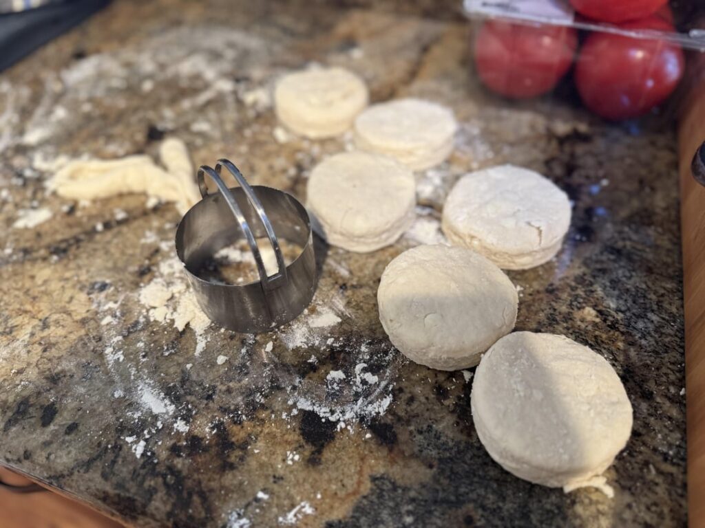 King Arthur’s sourdough discard biscuits and gravy.