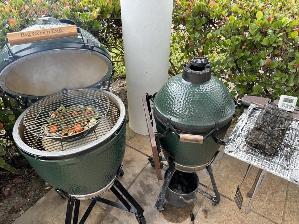 Won a new egg in a raffle. I figured Christmas Roast would be a good way to break it in! Won a new egg in a raffle. I figured Christmas Roast would be a good way to break it in!