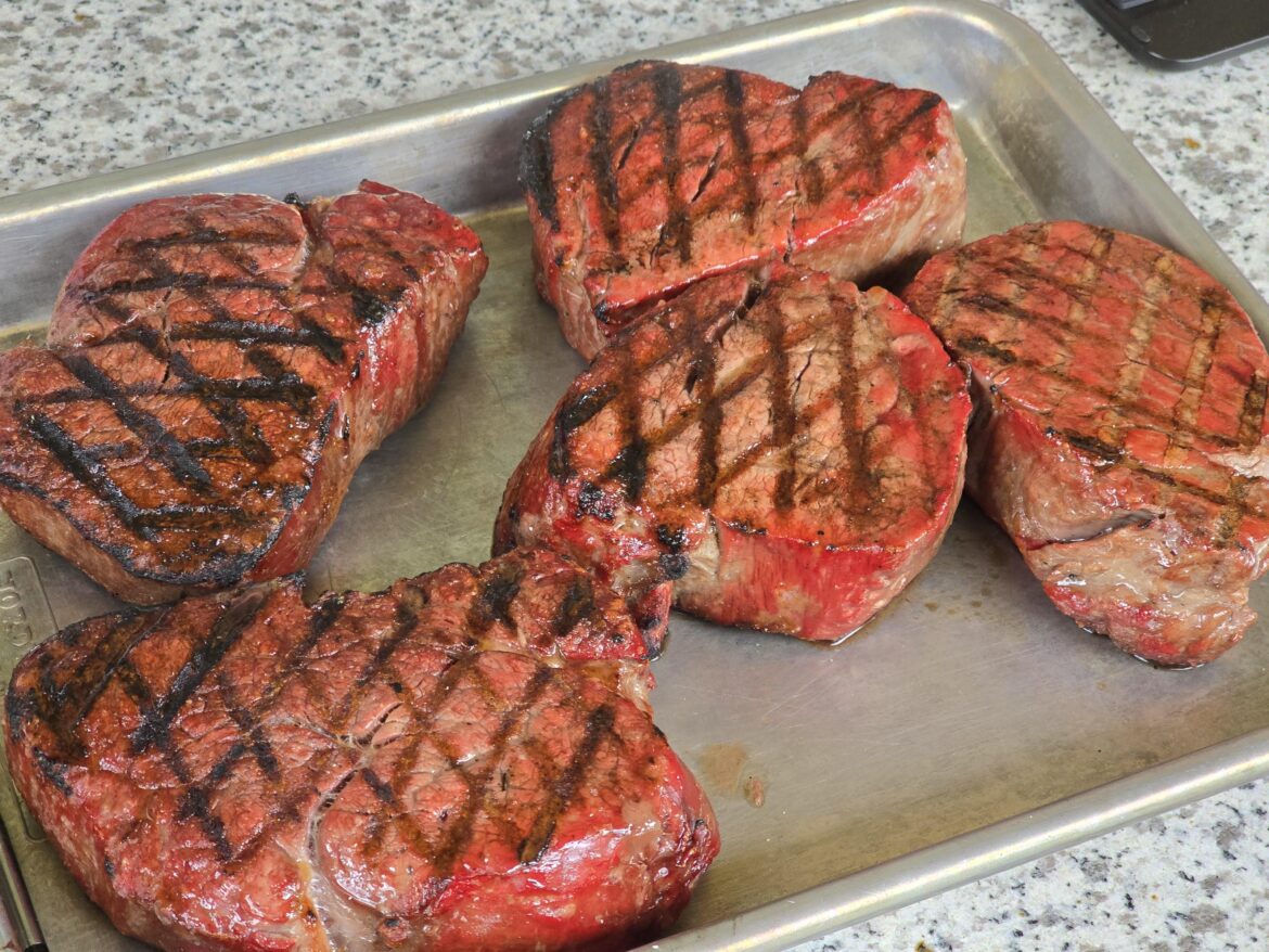 Odd steak turnout, tasted delicious