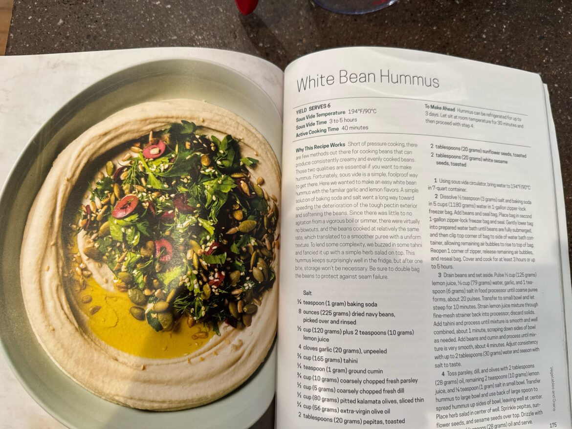 Any advantage to sous vide beans for hummus?