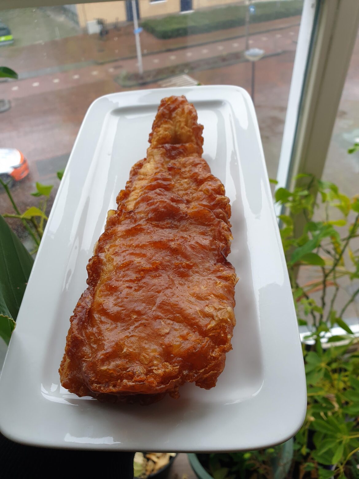 Crispy deep fried cod fish