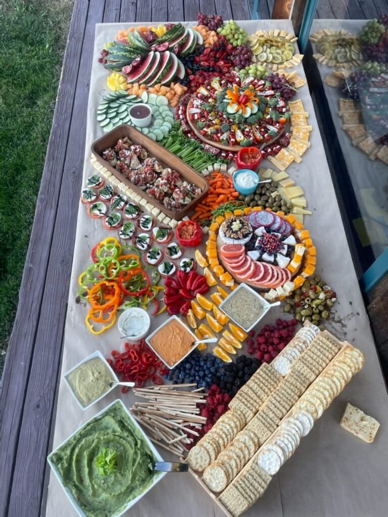 First charcuterie table I did for a wedding