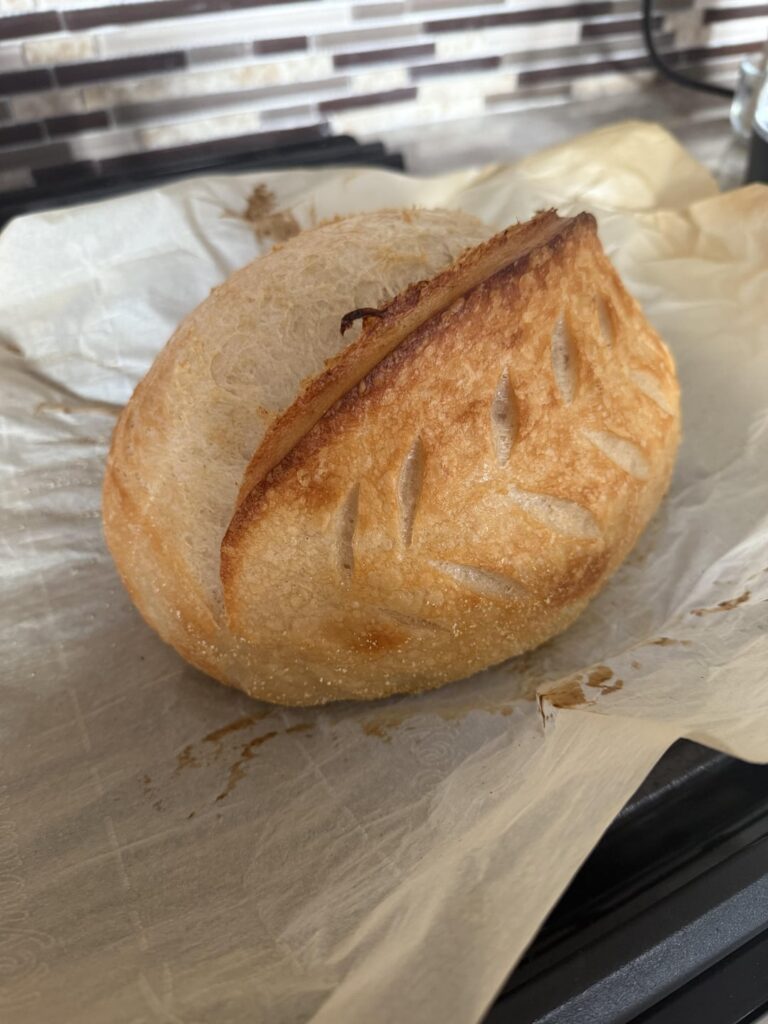 My first loaf in over a year and I’m proud of her 🥲