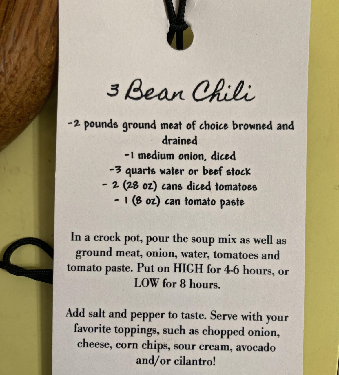 Chili Jar Mix … toxic?