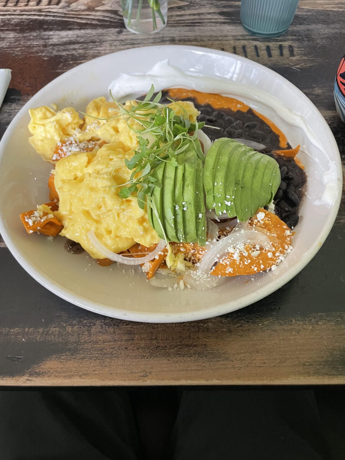 Chipotle Chilaquiles at Gloria’s Cuisine in Highland Park