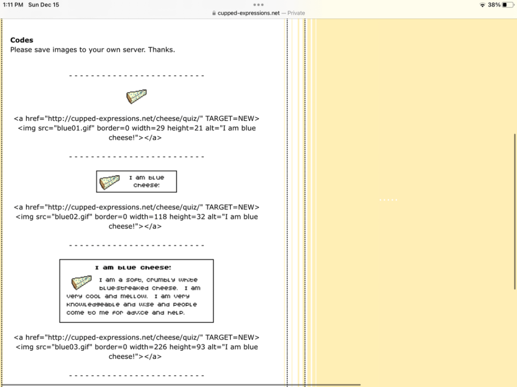 Did a cheese test https://cupped-expressions.net/cheese/quiz/