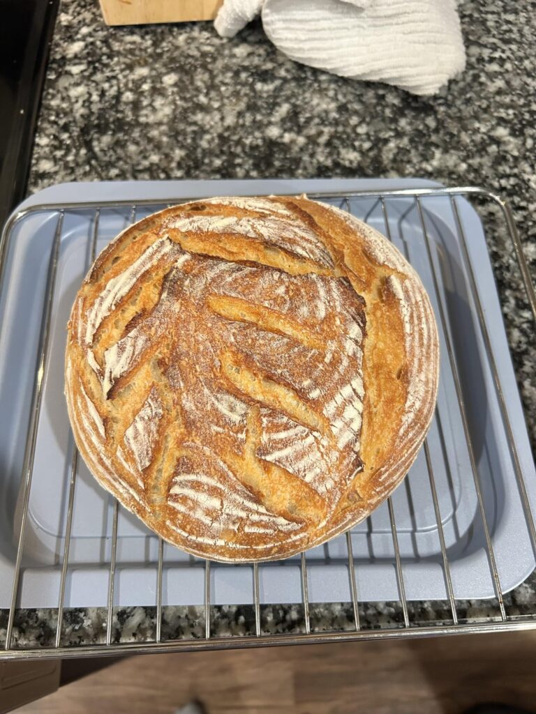 My first loaf and I’m so excited.