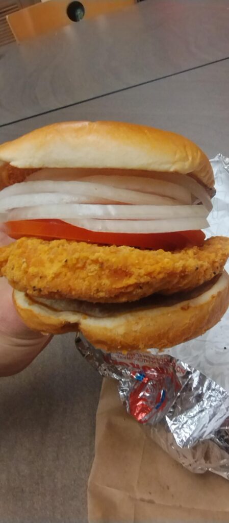 Extra onions at Wendy's