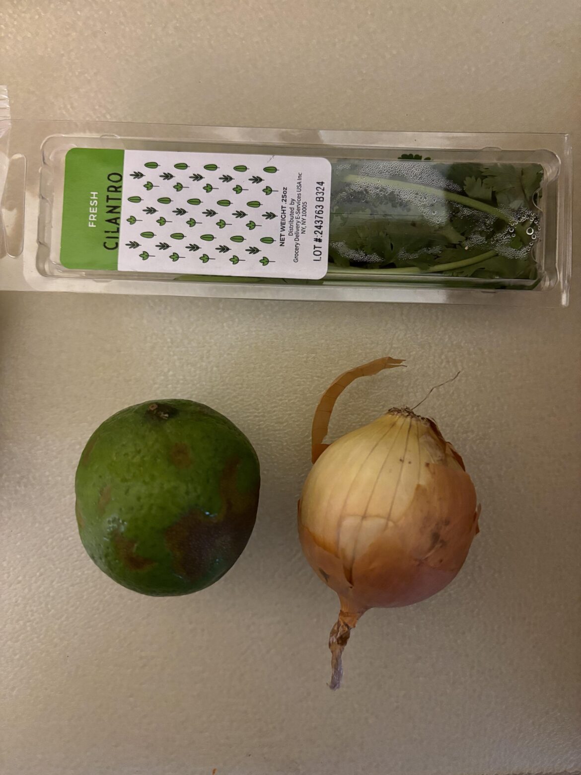 Steak dinner w/ worlds smallest onion