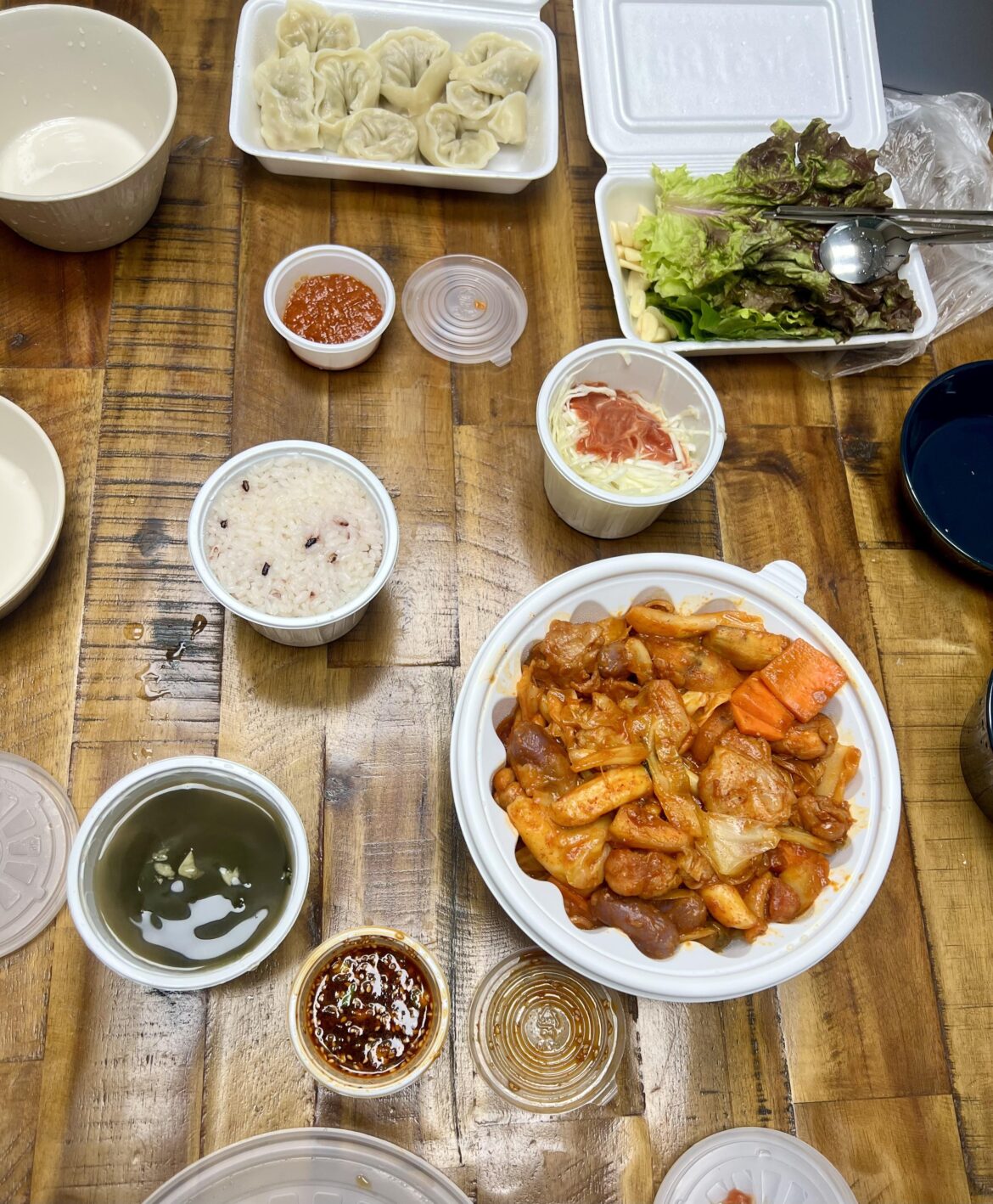 닭갈비 and 만두 (Dak-galbi)