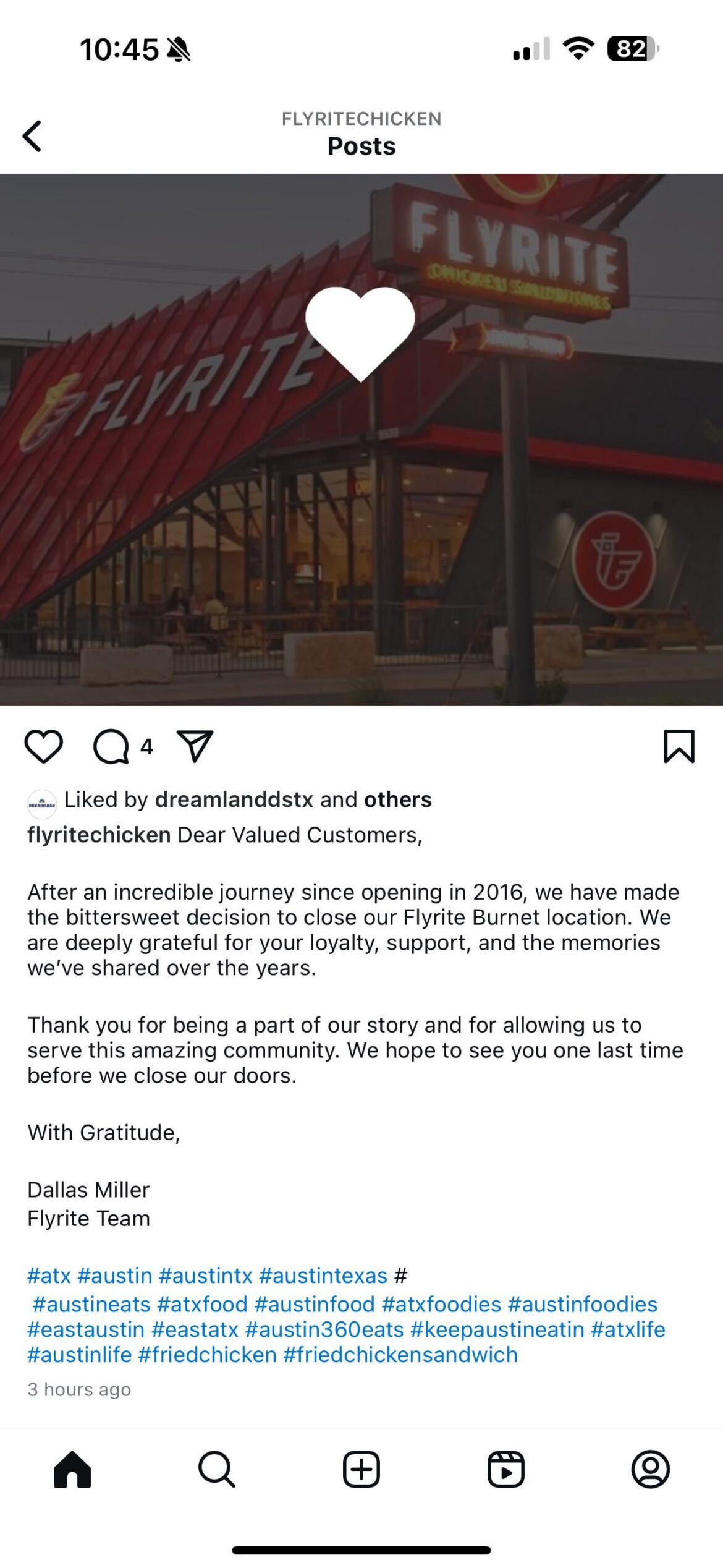 Flyrite Burnet location is closing