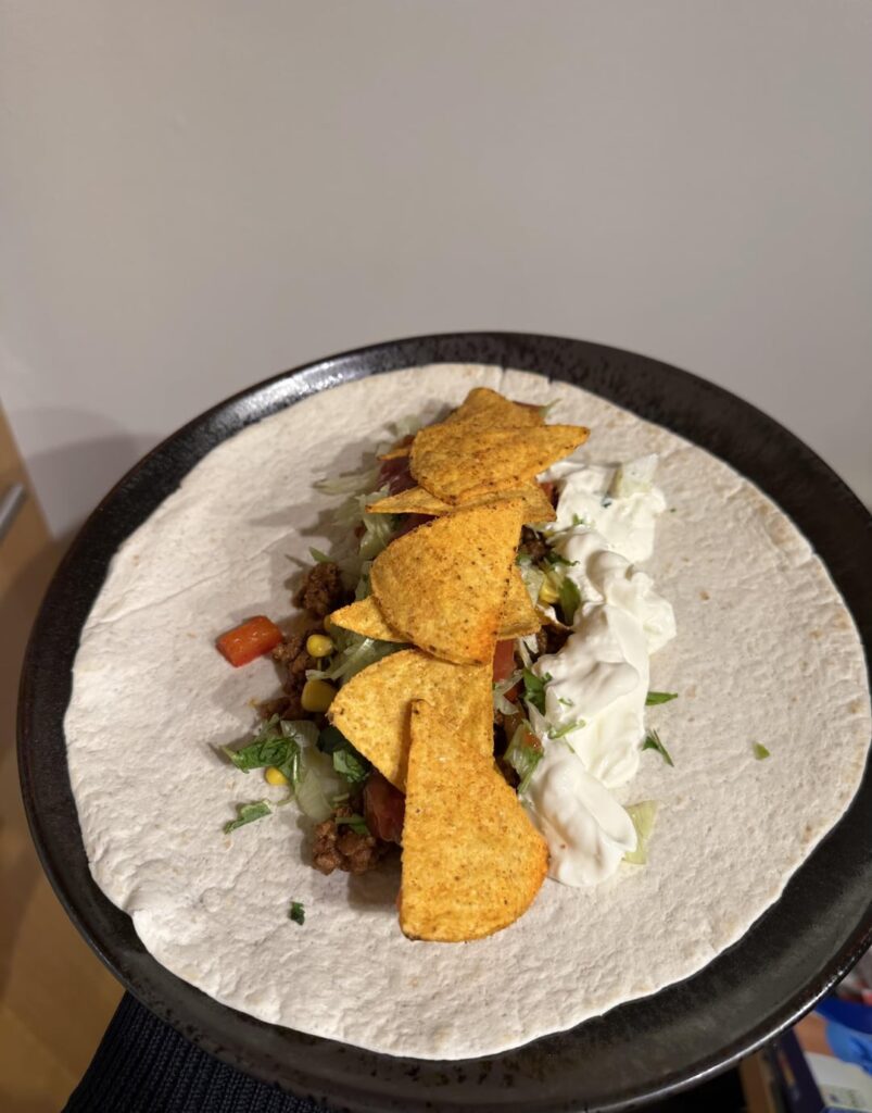 Not your typical burrito, but still, pretty freaking tasty. Info in post