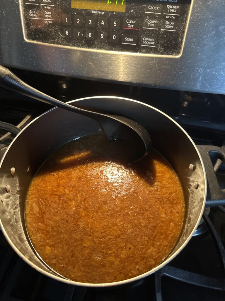 Two and a half hours and tears galore I finished homemade French onion soup