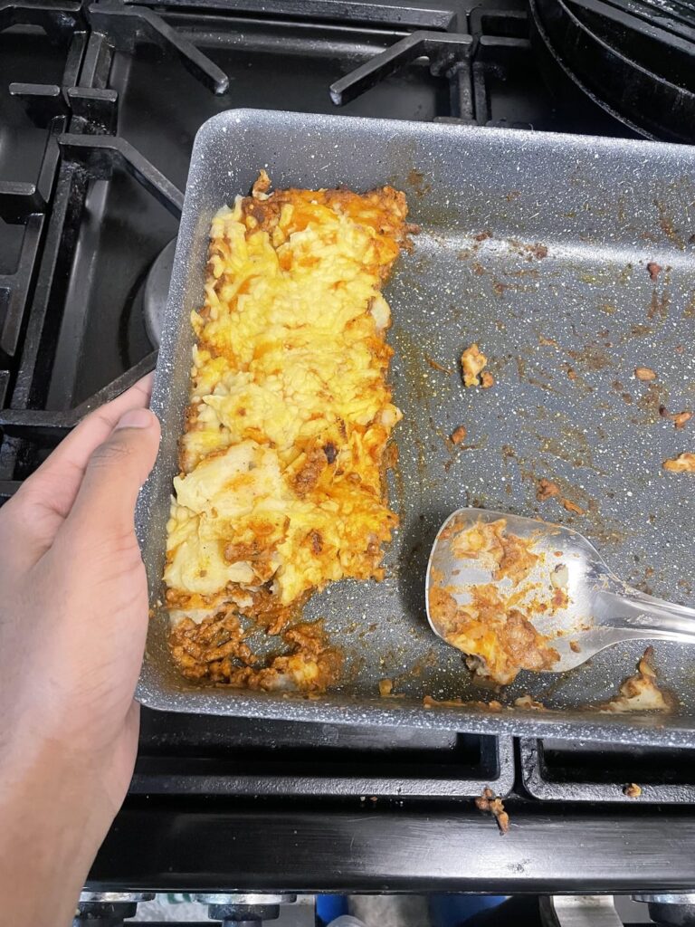 Calorie estimate for this homemade shepherd’s pie?