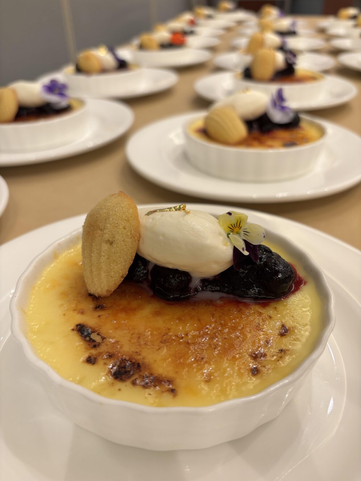 Blueberry Crème Brûlée