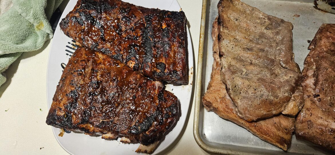 Smoked spare ribs: here was my method