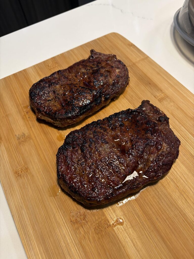 Thin rib eyes are harder to cook 😤