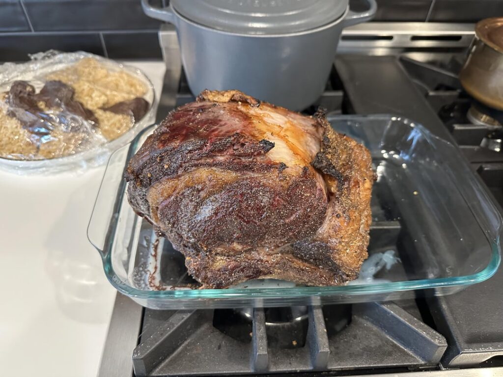 Merry Christmas! Prime Rib on the large BGE