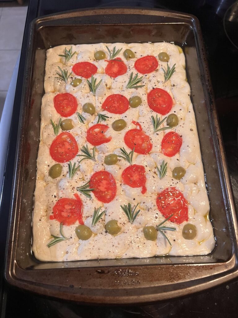 Made my first focaccia