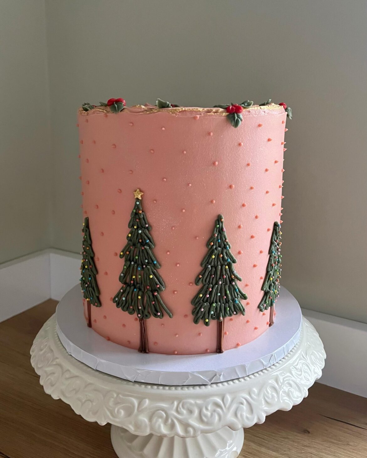 Made this cake for my dad’s work Christmas party 🎄