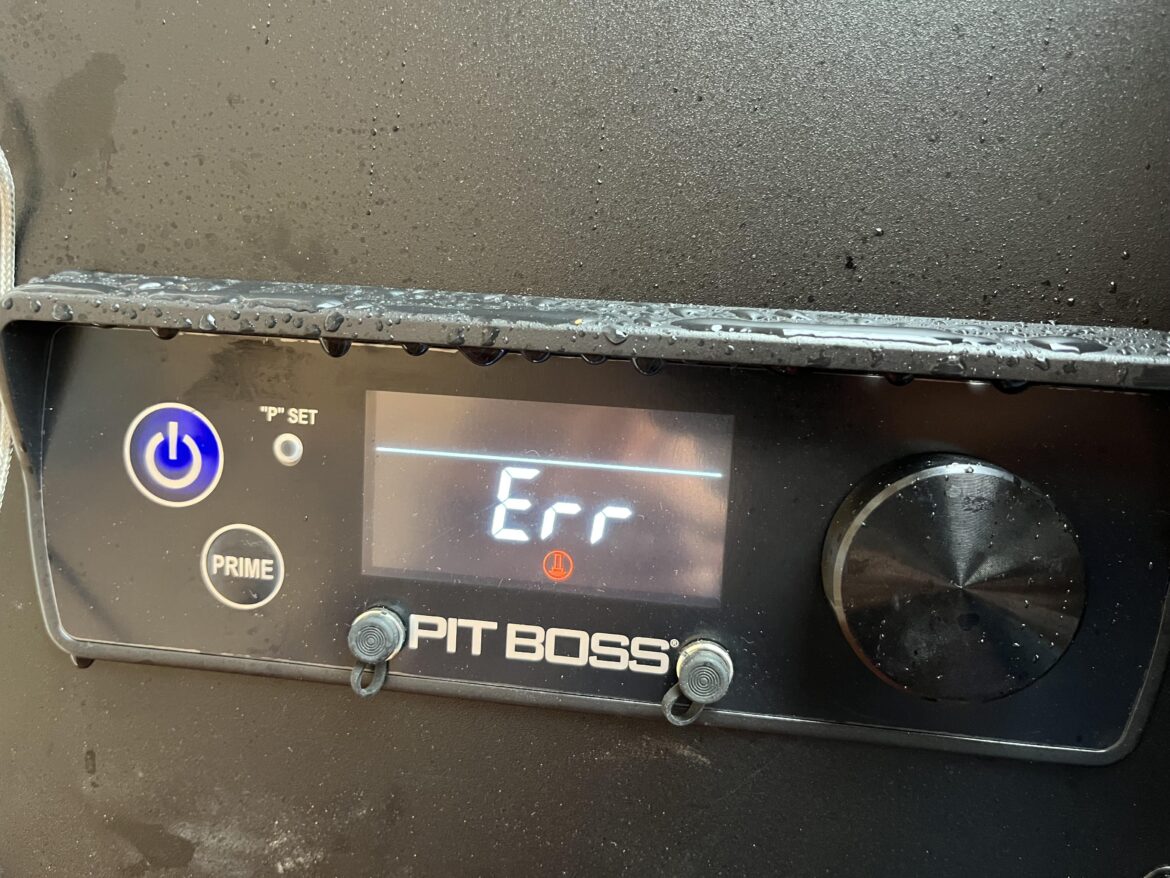What went wrong? Error on Pit Boss during first pork butt