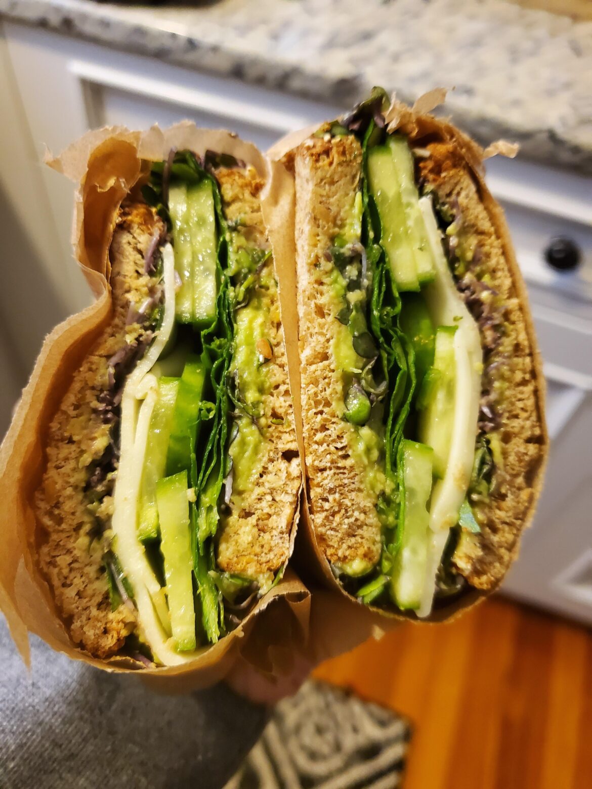 Vegetarian Sandwich with Greens & Avocado