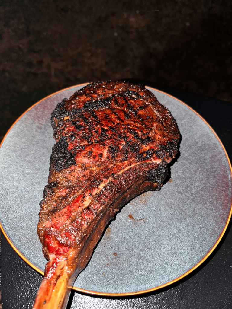 Reverse Sear Tomahawk on the Camp Chef was Incredible