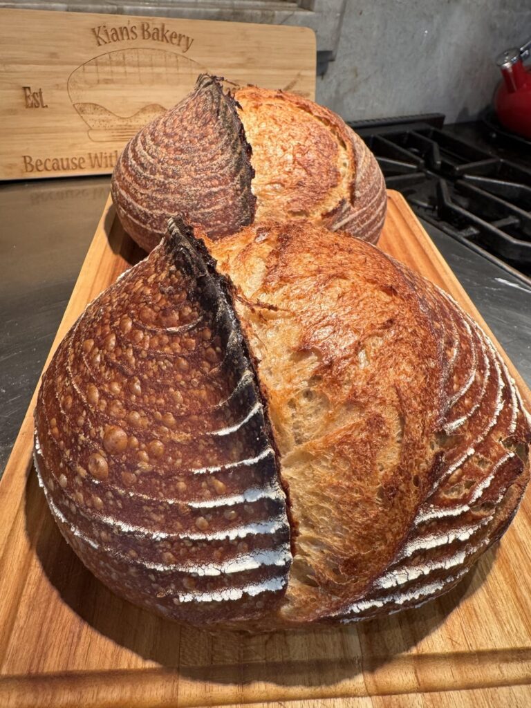 This weekend’s Sourdough baking endeavors.