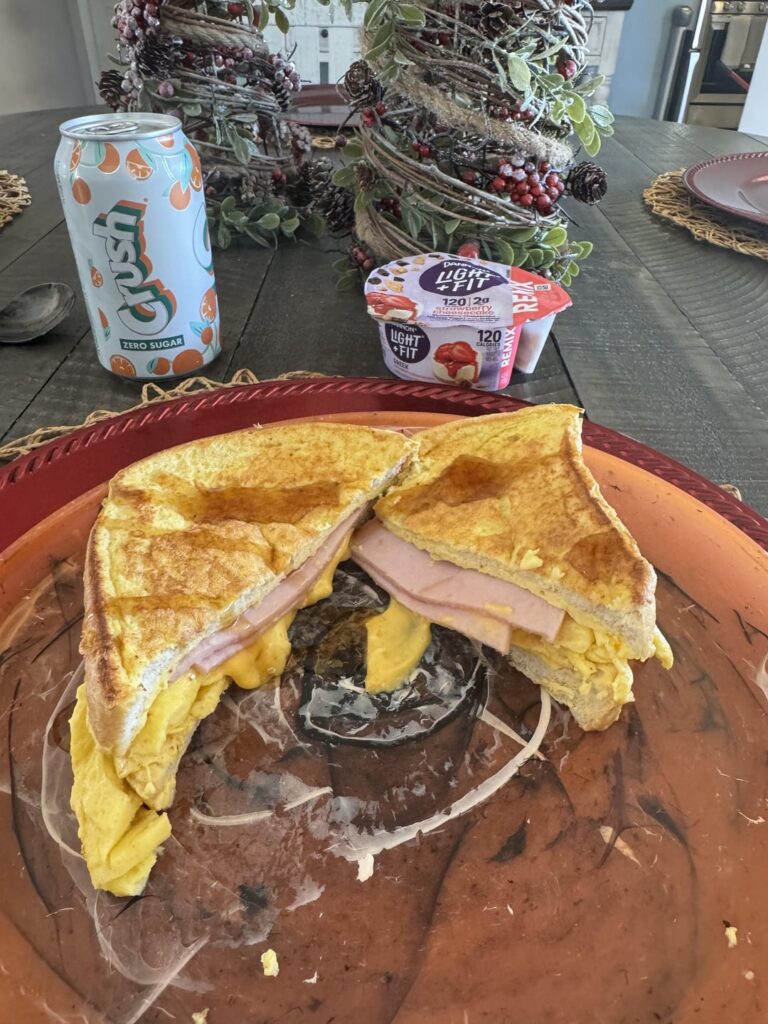 Massive 400 calories and 52 grams of protein Sandwich & Yogurt 🤤