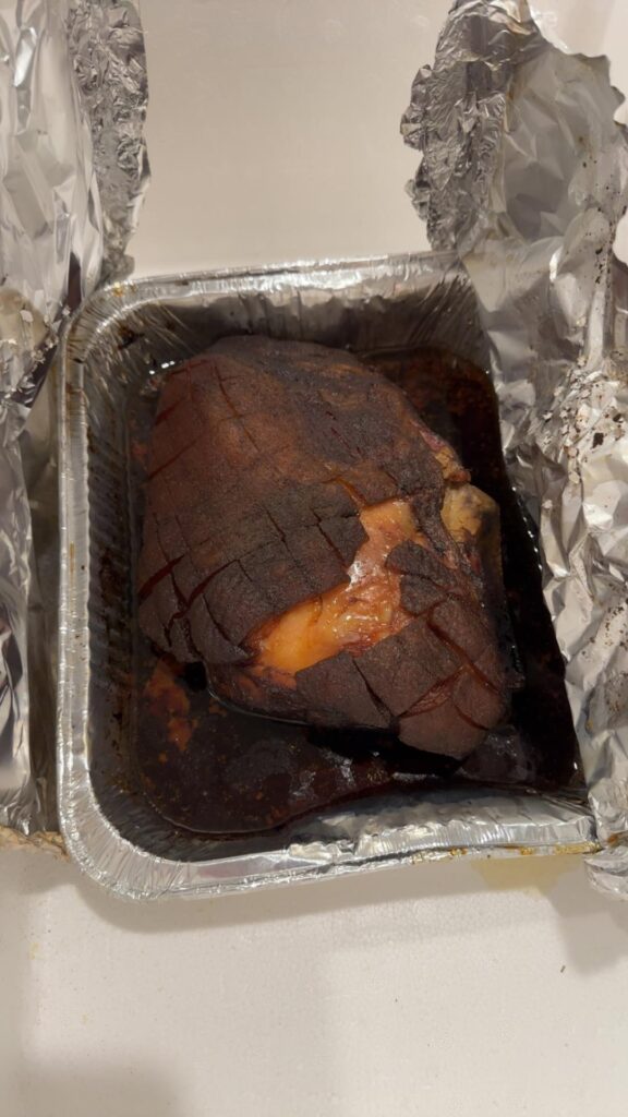 First time trying to smoke pork butts. Not the best but good starting point.