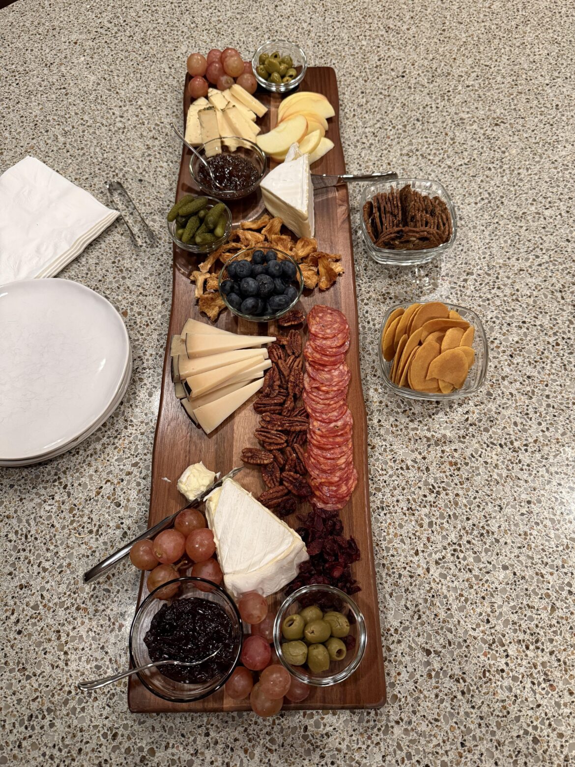 Just barely a charcuterie board