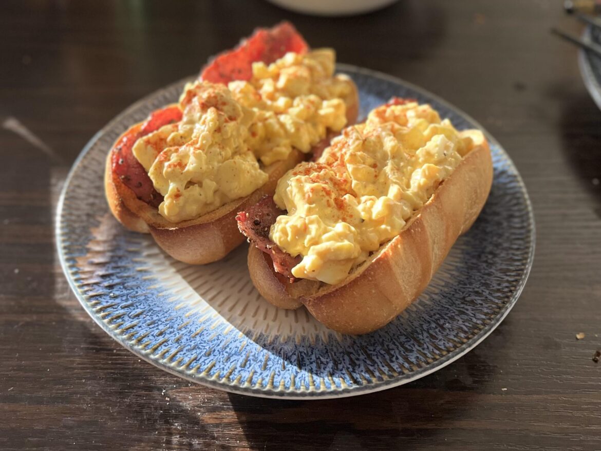 Deviled Egg Sammich for Breakfast