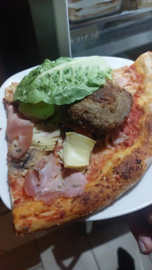 I found this in the fridge today. The yellow thing is not cheeseand why tf are there eggs on it?!?!?