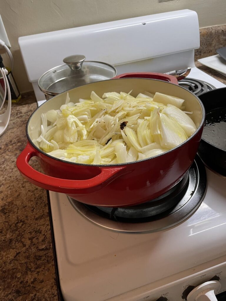 She french on my onion till I soup