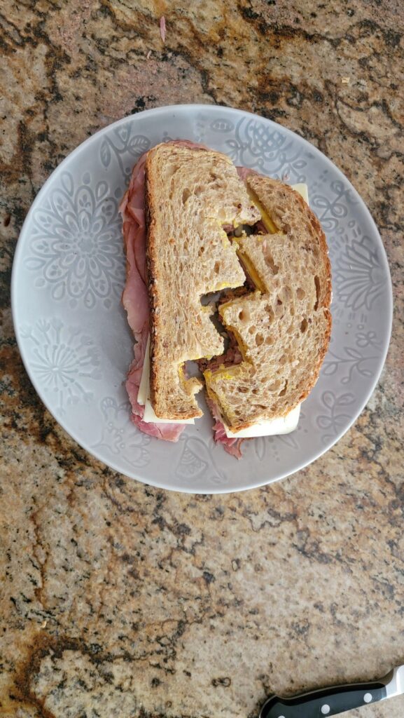 Basic Ham & Cheese w/ a Fun for the Kids Cut