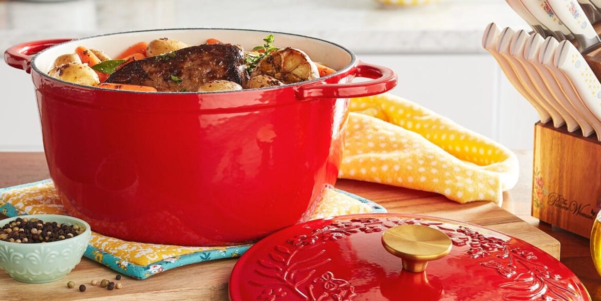 The Pioneer Woman Holiday Dutch Oven at Walmart