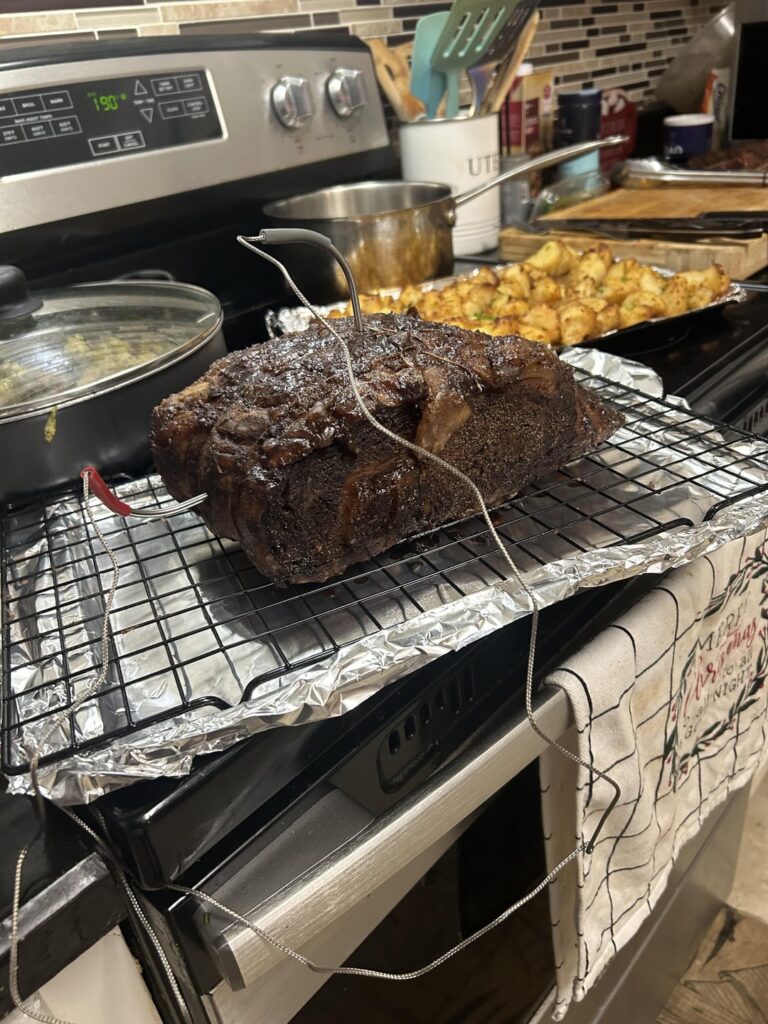 Was my Christmas prime rib was a tad too rare