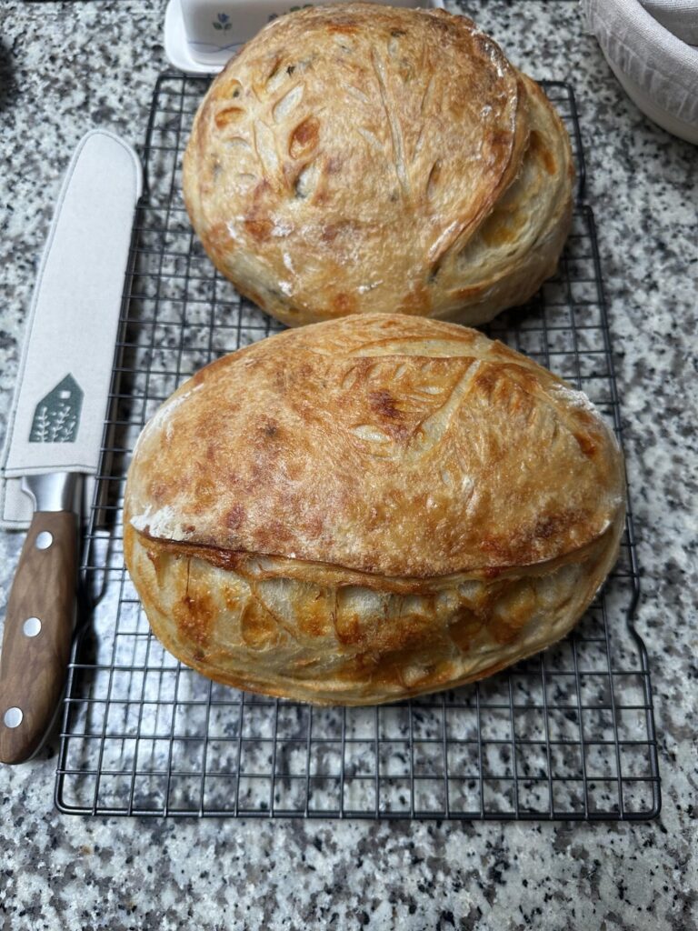 First time making jalapeño cheddar loaves. I literally can’t stop eating it