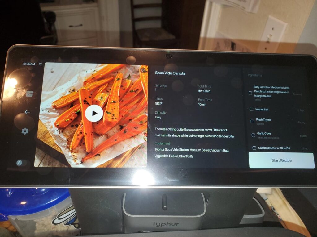 First Meal with the Typhur Sous-Vide Station